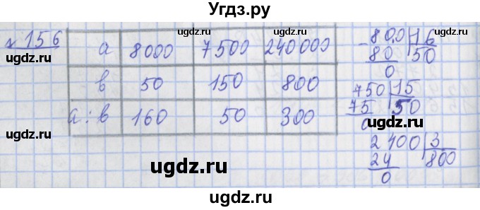ГДЗ (Решебник №1) по математике 4 класс (рабочая тетрадь) Рудницкая В.Н. / часть 2. упражнение / 156