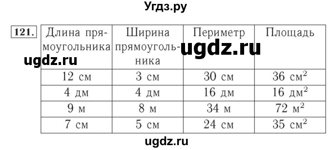 ГДЗ (Решебник №2) по математике 4 класс (рабочая тетрадь) Рудницкая В.Н. / часть 1. упражнение / 121