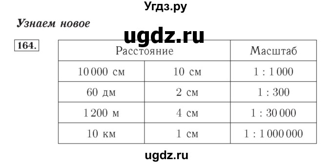 ГДЗ (Решебник №2) по математике 4 класс (рабочая тетрадь) Рудницкая В.Н. / часть 1. упражнение / 164