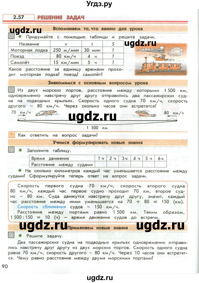 ГДЗ (Учебник 2017) по математике 4 класс Т.Е. Демидова / часть 2. страница / 90