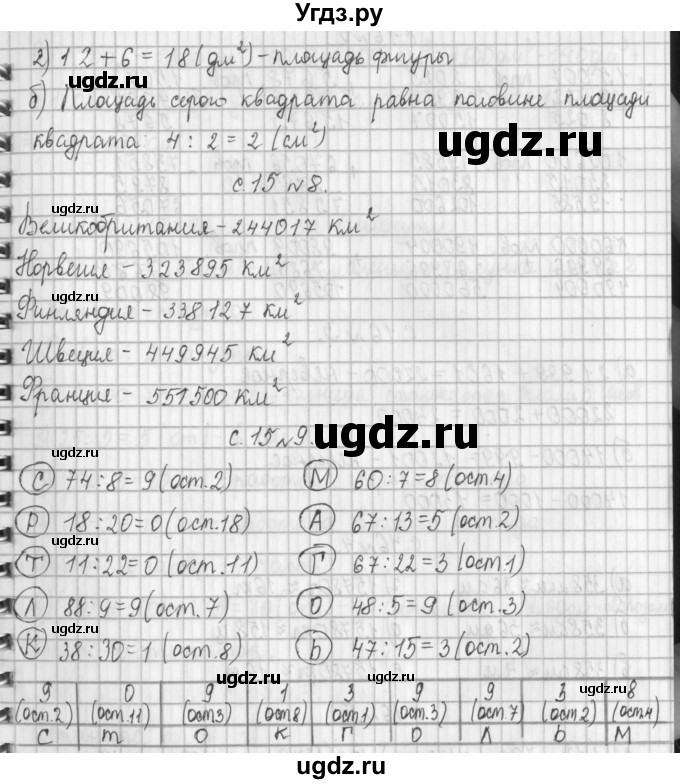ГДЗ (Решебник к учебнику 2017) по математике 4 класс Т.Е. Демидова / часть 2. страница / 15(продолжение 2)