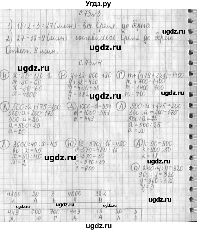 ГДЗ (Решебник к учебнику 2017) по математике 4 класс Т.Е. Демидова / часть 3. страница / 73