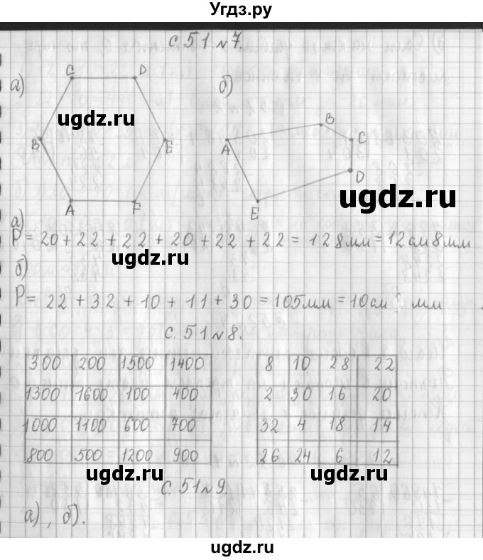 ГДЗ (Решебник к учебнику 2017) по математике 4 класс Т.Е. Демидова / часть 3. страница / 51