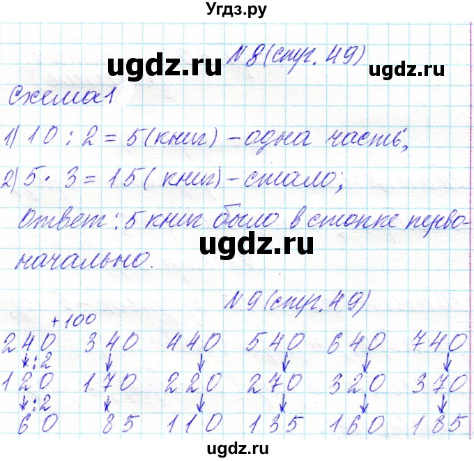 ГДЗ (Решебник к учебнику 2018) по математике 4 класс Г.Л. Муравьева / часть 1. страница / 49