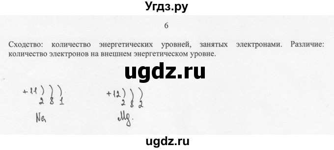 ГДЗ (решебник) по химии 8 класс И.И. Новошинский / §8 / 6