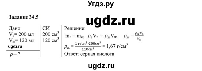 ГДЗ (Решебник к тетради 2023) по физике 7 класс (рабочая тетрадь) Ханнанова Т.А. / §24 / 24.5