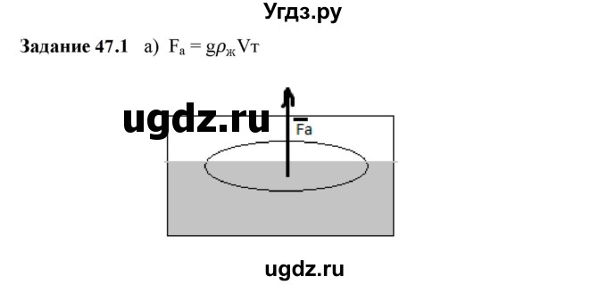 ГДЗ (Решебник к тетради 2023) по физике 7 класс (рабочая тетрадь) Ханнанова Т.А. / §47 / 47.1
