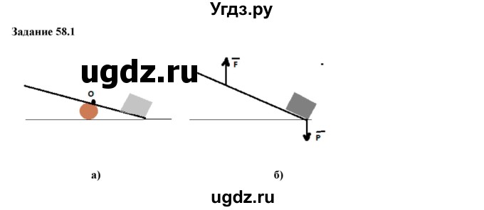 ГДЗ (Решебник к тетради 2016) по физике 7 класс (рабочая тетрадь) Ханнанова Т.А. / §58 / 58.1