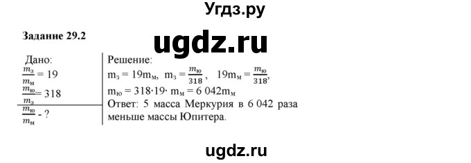 ГДЗ (Решебник к тетради 2023) по физике 7 класс (рабочая тетрадь) Ханнанова Т.А. / §29 / 29.2