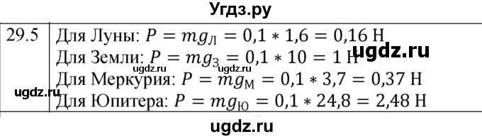 ГДЗ (Решебник к тетради 2023) по физике 7 класс (рабочая тетрадь) Ханнанова Т.А. / §29 / 29.5