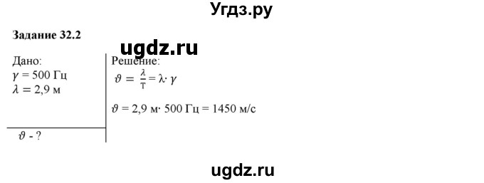 ГДЗ (Решебник) по физике 9 класс (рабочая тетрадь) Гутник Е. М. / Глава 2. Механическое колебание и волны. Звук / § 32 / 2