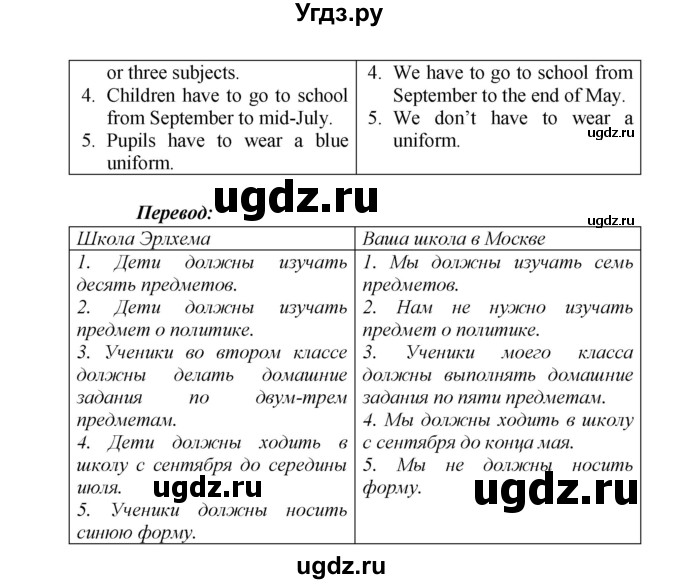 ГДЗ (Решебник) по английскому языку 5 класс (рабочая тетрадь ) Кузовлев В. П. / страница номер / 20(продолжение 2)