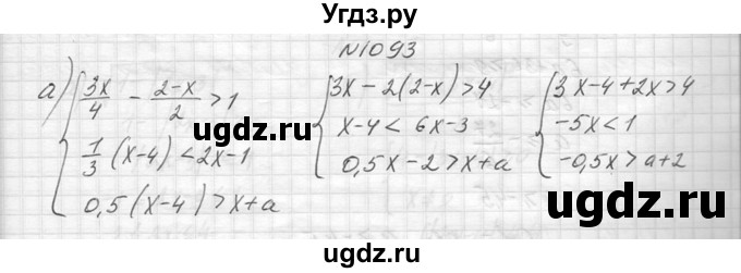 ГДЗ (Решебник к учебнику 2014) по алгебре 8 класс Ю.Н. Макарычев / упражнение / 1093