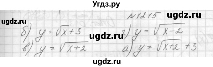ГДЗ (Решебник к учебнику 2014) по алгебре 8 класс Ю.Н. Макарычев / упражнение / 1215