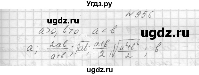 ГДЗ (Решебник к учебнику 2014) по алгебре 8 класс Ю.Н. Макарычев / упражнение / 956