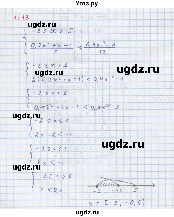 ГДЗ (Решебник к учебнику 2018) по алгебре 8 класс Ю.Н. Макарычев / упражнение / 1113