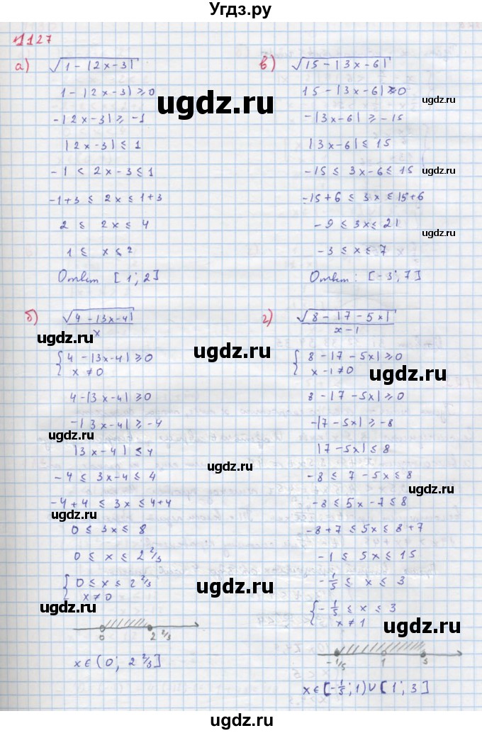 ГДЗ (Решебник к учебнику 2018) по алгебре 8 класс Ю.Н. Макарычев / упражнение / 1127