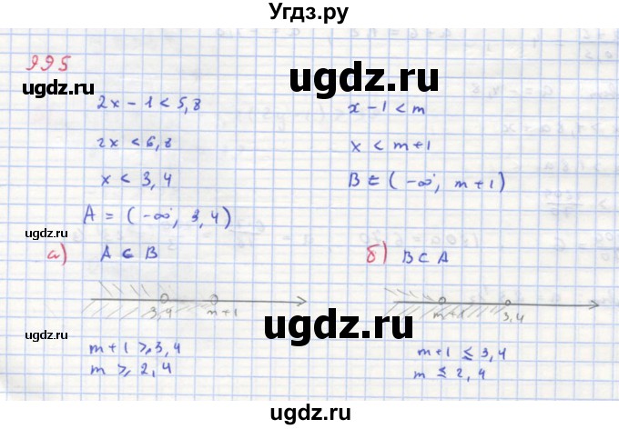 ГДЗ (Решебник к учебнику 2018) по алгебре 8 класс Ю.Н. Макарычев / упражнение / 995