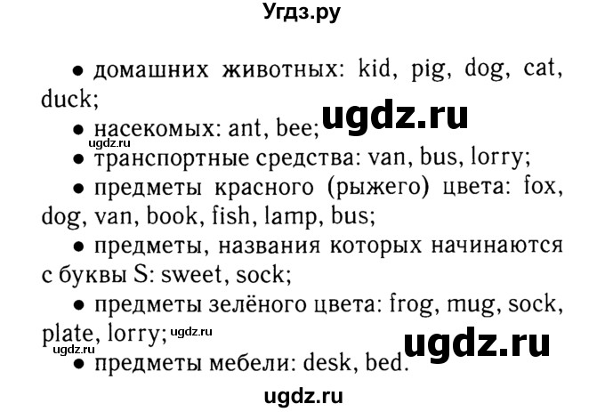 ГДЗ (Решебник №2) по английскому языку 2 класс (rainbow) Афанасьева О.В. / часть 1. страница-№ / 66(продолжение 2)