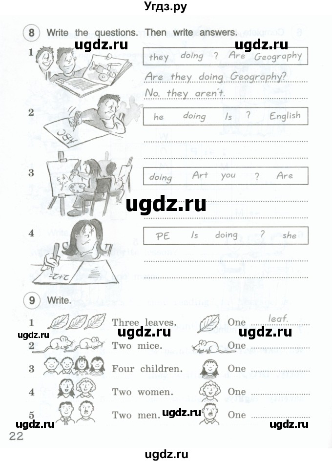 ГДЗ (Тетрадь 2022) по английскому языку 4 класс (рабочая тетрадь Brilliant) Комарова Ю.А. / страница / 22