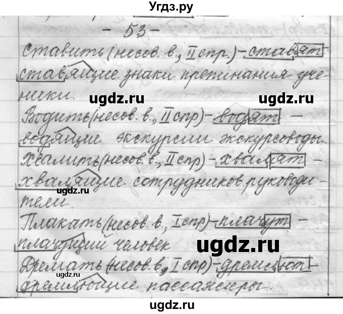 ГДЗ (Решебник) по русскому языку 6 класс Шмелев А.Д. / глава 5 / 53