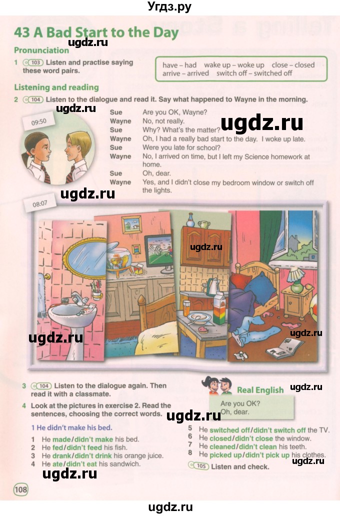 ГДЗ (Учебник 2021) по английскому языку 5 класс Комарова Ю. А. / страница / 108