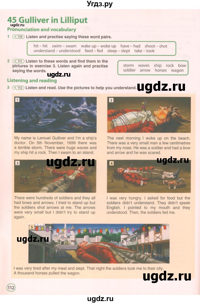 ГДЗ (Учебник 2021) по английскому языку 5 класс Комарова Ю. А. / страница / 112