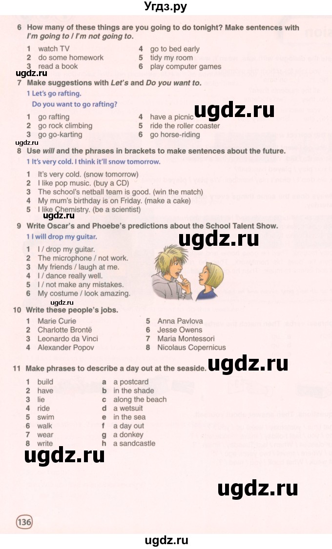 ГДЗ (Учебник 2021) по английскому языку 5 класс Комарова Ю. А. / страница / 136