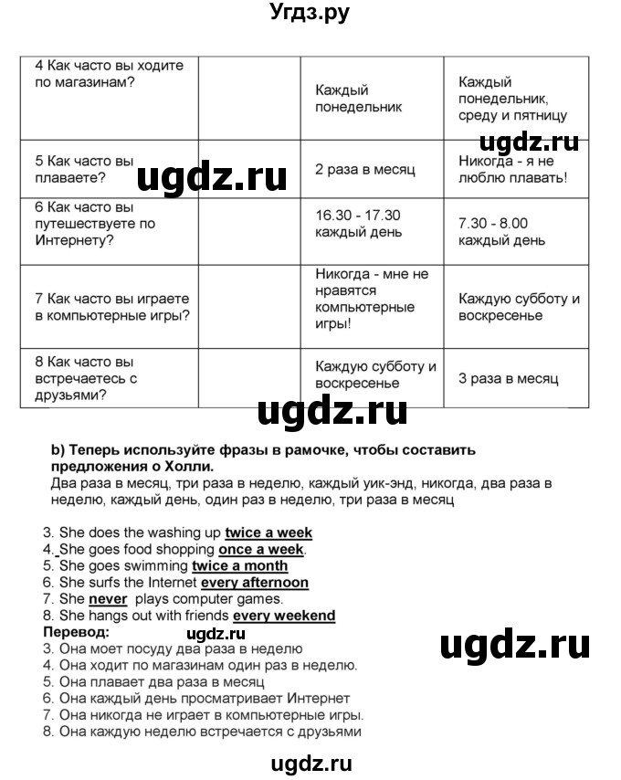 ГДЗ (Решебник) по английскому языку 5 класс (рабочая тетрадь) Ю.А. Комарова / страница номер / 30(продолжение 2)