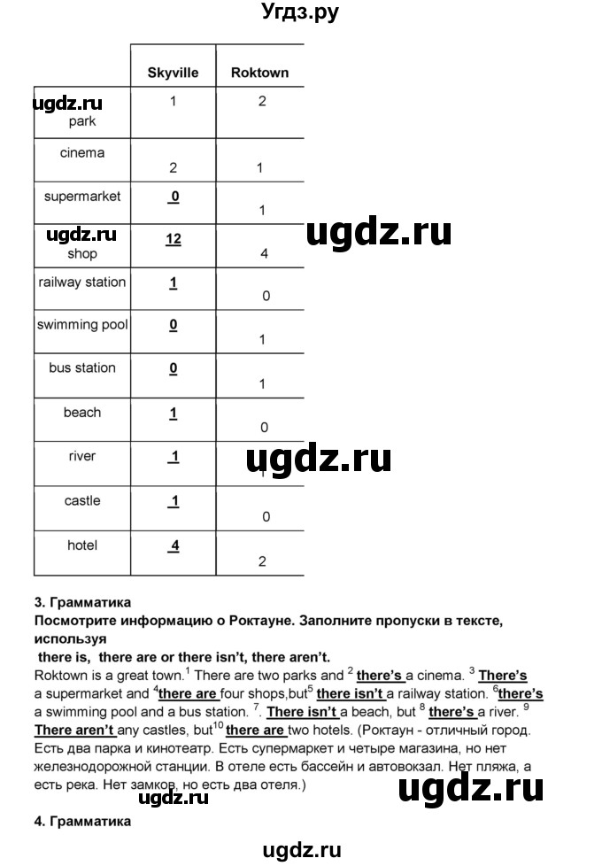 ГДЗ (Решебник) по английскому языку 5 класс (рабочая тетрадь) Ю.А. Комарова / страница номер / 8(продолжение 2)