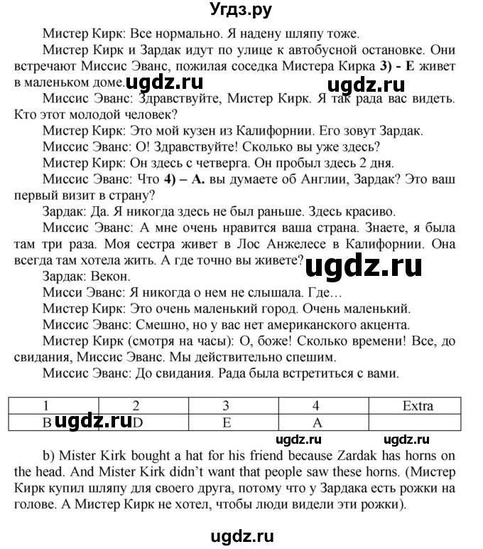 ГДЗ (Решебник) по английскому языку 5 класс О.В. Афанасьева / часть 1. страница номер / 53(продолжение 2)