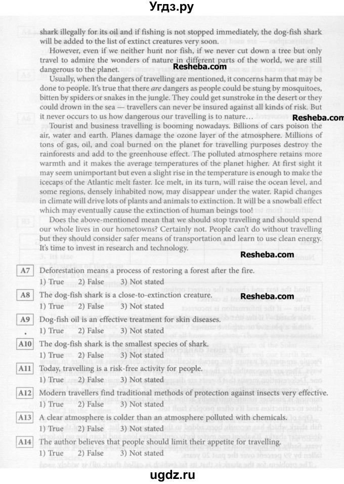 ГДЗ (Учебник) по английскому языку 9 класс (рабочая тетрадь 2 (workbook-2)) М.З. Биболетова / Unit 2 / Test 2 / 2(продолжение 3)