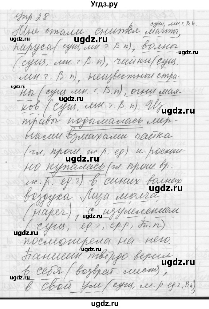 ГДЗ (Решебник) по русскому языку 8 класс Шмелев А.Д. / глава 3 номер / 28