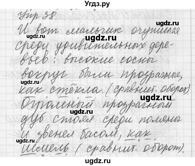 ГДЗ (Решебник) по русскому языку 8 класс Шмелев А.Д. / глава 4 номер / 38