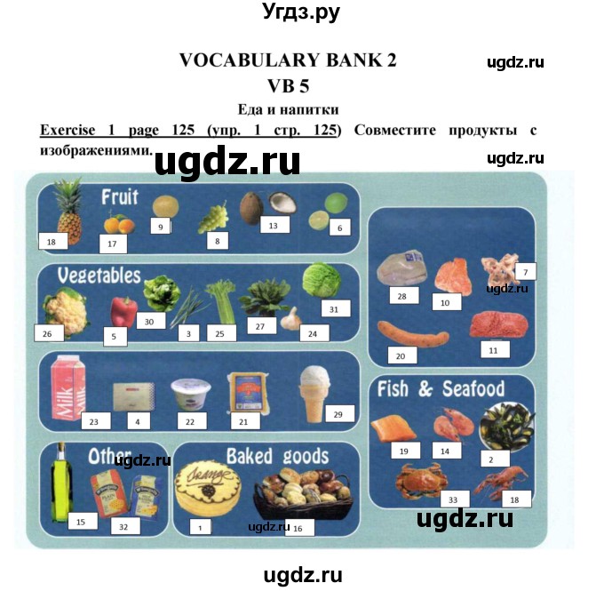 ГДЗ (Решебник к учебнику 2017) по английскому языку 6 класс (Звездный английский) В. Эванс / страница / VB 5