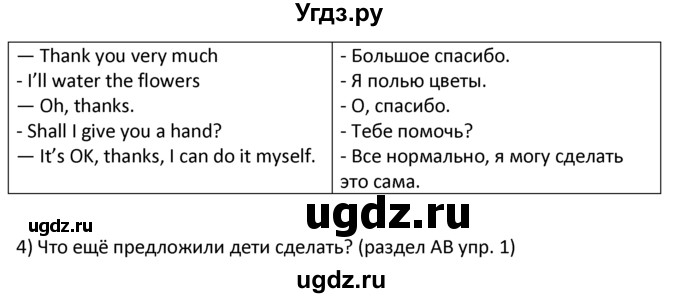 ГДЗ (решебник) по английскому языку 6 класс В.П. Кузовлев / unit 3 / lesson 6 / 1(продолжение 2)