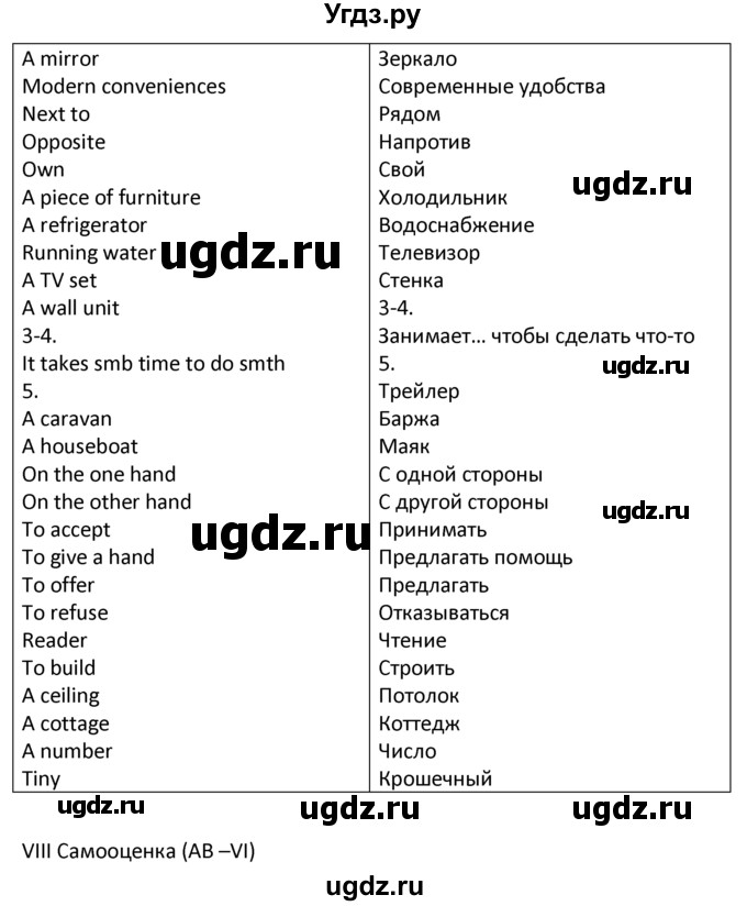 ГДЗ (решебник) по английскому языку 6 класс В.П. Кузовлев / unit 3 / lesson 8-9 / 2(продолжение 2)