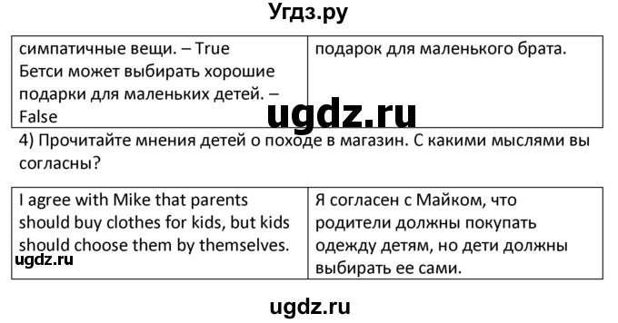 ГДЗ (решебник) по английскому языку 6 класс В.П. Кузовлев / unit 4 / lesson 6 / 1(продолжение 3)