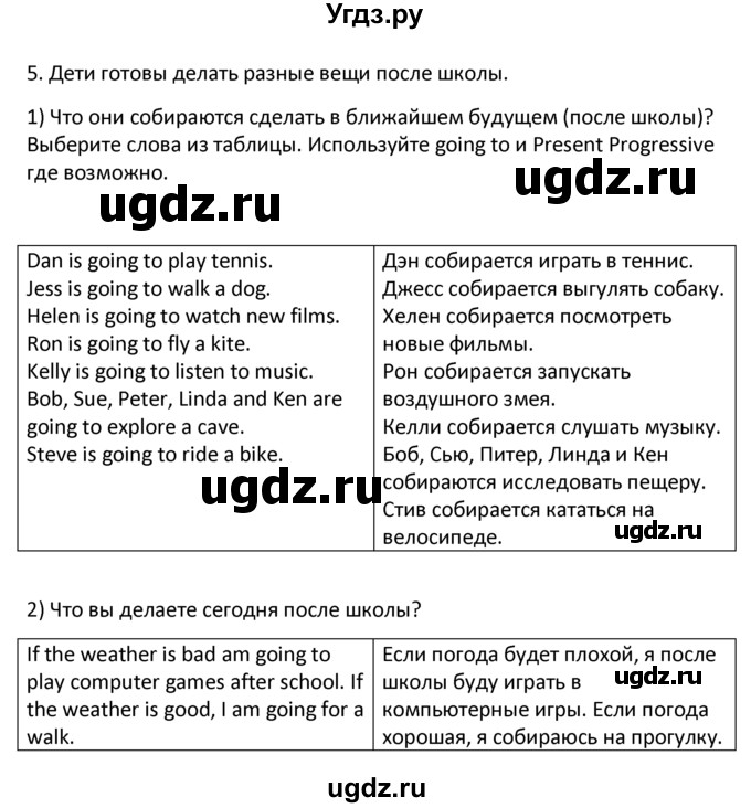 ГДЗ (решебник) по английскому языку 6 класс В.П. Кузовлев / unit 6 / lesson 3 / 5