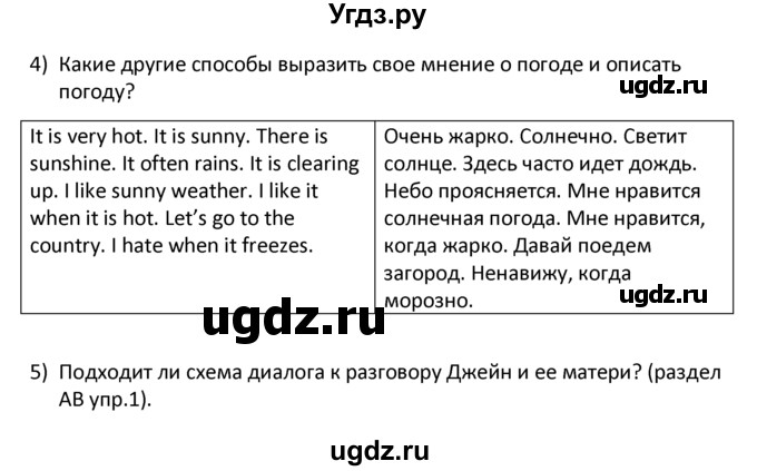 ГДЗ (решебник) по английскому языку 6 класс В.П. Кузовлев / unit 6 / lesson 5 / 1(продолжение 2)