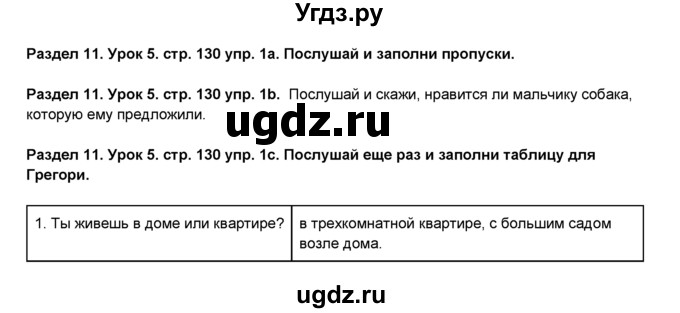 ГДЗ (Решебник №1) по английскому языку 6 класс Деревянко Н.Н. / Раздел 11 / урок 5 / 1