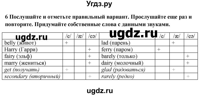 ГДЗ (Решебник №1) по английскому языку 7 класс (Английский в фокусе) Е. Ваулина / страница / 42(продолжение 6)