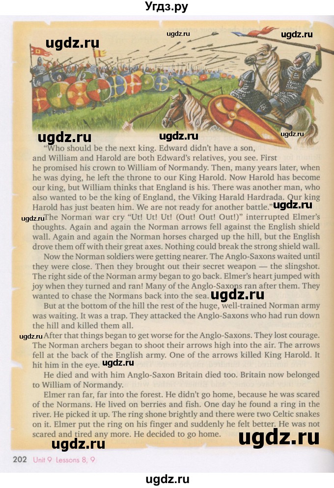 ГДЗ (Учебник) по английскому языку 7 класс (Счастливый английский) К.И. Кауфман / учебника / 201-202(продолжение 2)