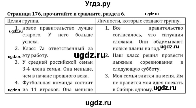 ГДЗ (Решебник к учебнику 2015) по английскому языку 7 класс О.В. Афанасьева / страница / 176