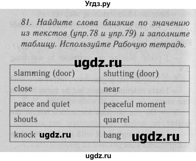 ГДЗ (Решебник №2) по английскому языку 10 класс (Enjoy English) М.З. Биболетова / unit 2 / 81