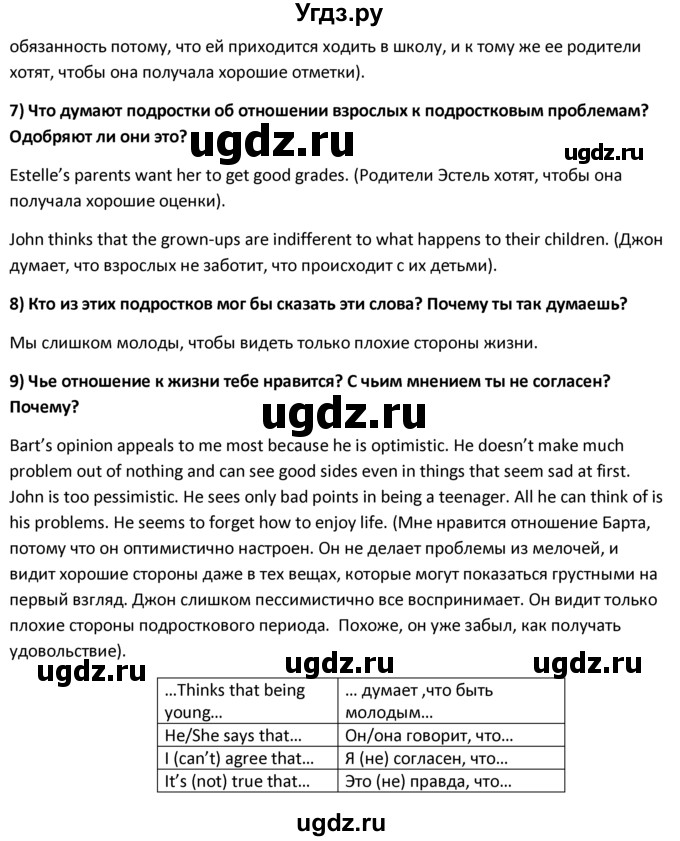 ГДЗ (решебник) по английскому языку 10 класс (Student's book) В.П. Кузовлев / unit 4 / раздел 4 / 1(продолжение 4)