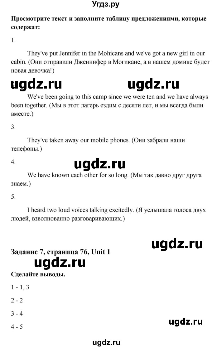 ГДЗ (Решебник) по английскому языку 10 класс (Happy English) К.И. Кауфман / страница номер / 76(продолжение 2)