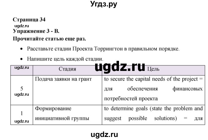 ГДЗ (Решебник №1) по английскому языку 11 класс (New Millennium English Student's Book) Гроза О.Л. / страница номер / 34