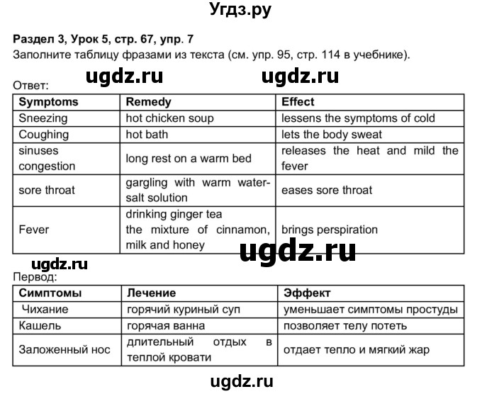 ГДЗ (Решебник 2017) по английскому языку 11 класс (рабочая тетрадь 1 (workbook-1)) М.З. Биболетова / страница / 67