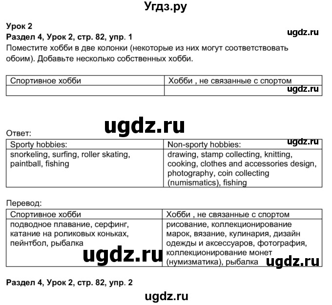 ГДЗ (Решебник 2017) по английскому языку 11 класс (рабочая тетрадь 1 (workbook-1)) М.З. Биболетова / страница / 82